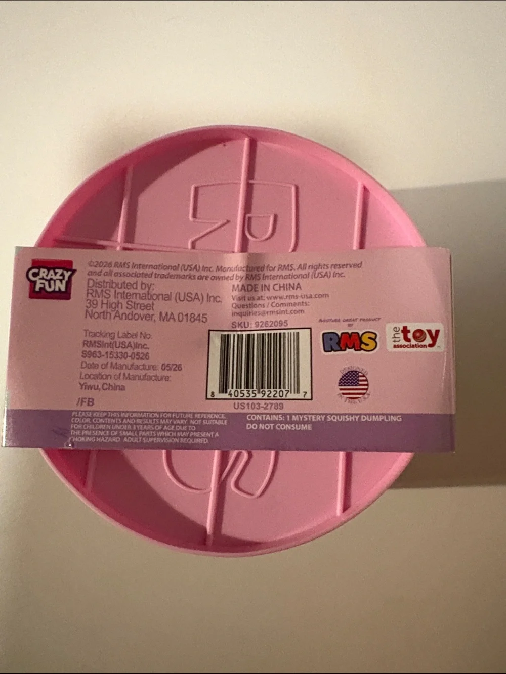 RMS Crazy Fun Mystery Dumpling Cotton Candy Edition Blue Squishy  🥟🩵